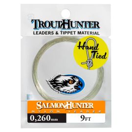 SalmonHunter Nylon Vorfach 9ft mit Schlaufe in UV-beständiger Verpackung