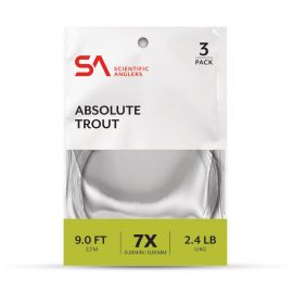 Scientific Anglers Absolute Trout Leader Vorfach 3-Pack, 9 ft.