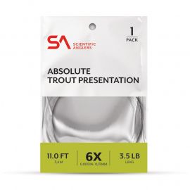 Scientific Anglers Absolute Trout Presentation Leader Vorfach, 11 ft.