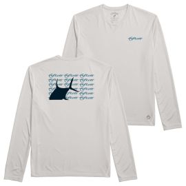 Vorderansicht des cremeweißen (Off-White) Scott Performance Longsleeves; zeigt den technischen Schnitt und den Scott-Schriftzug auf der Brust