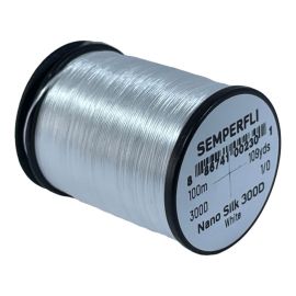 Semperfli Nano Silk Saltwater & Hair Stacker 300D Bindefaden, weiss