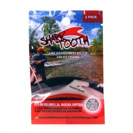 Shark Tooth Red Band (2.5" - 3.5"), 2er Pack, Fliegenfischen, Band für Vorfachspulen mit Cutter
