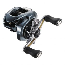 Shimano 2022 Aldebaran BFS XG Baitcast Reel, left handle
