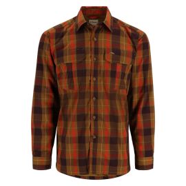Simms Coldweather Shirt Hemd, bronzeback logan plaid