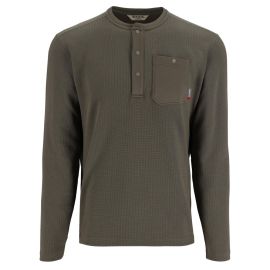 Simms Highline Henley Shirt, smokey olive