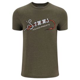 Simms Hook & Loop T-Shirt, military heather