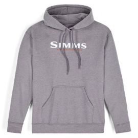 Simms Logo Hoody, grey heather