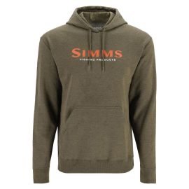 Simms Logo Hoody, military heather