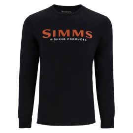 Simms Logo LS Shirt, jet black