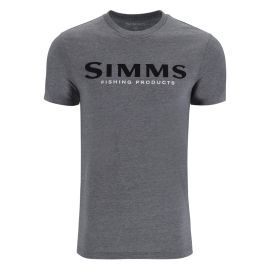 Simms Logo T-Shirt, athletic heather