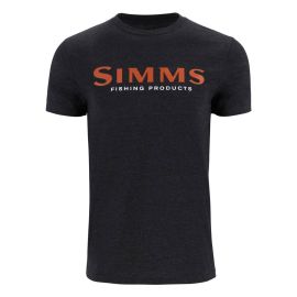 Simms Logo T-Shirt, dark gunmetal heather