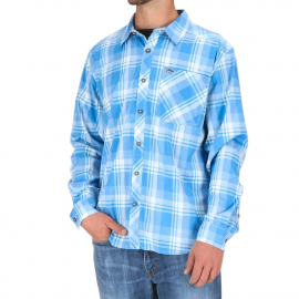 Simms Outpost Shirt, pacific plaid