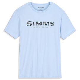 Simms Shroud Fill Logo T-Shirt, sky blue