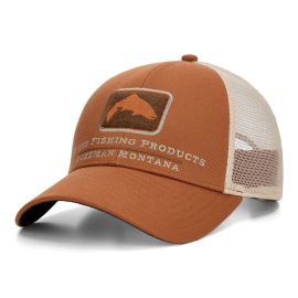 Simms Trout Icon Trucker Cap, stonefly