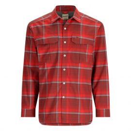 Simms Coldweather Shirt Hemd, cutty red asym ombre plaid