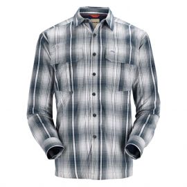 Simms Coldweather Shirt Hemd, navy sterling plaid