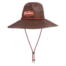 Simms Cutbank Sun Hat Strohhut, chestnut