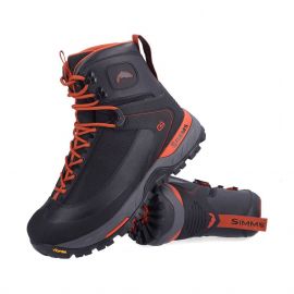 Simms G4 Pro Powerlock Wading Boot Watschuh mit Vibramsohle, carbon