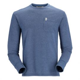 Simms Henrys Fork Crew Shirt, navy heather