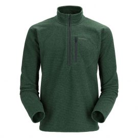 Simms Rivershed Quarter Zip Sweater, forest