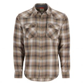 Simms Santee Flannel Hemd, bayleaf/sunglow pane ombre