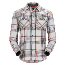 Simms Santee Flannel Shirt, strl/clay/carbon neo plaid