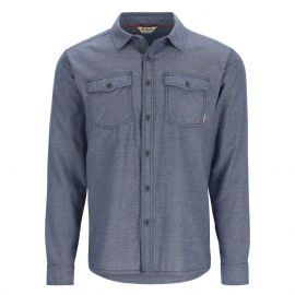 Simms Shoal Flannel Shirt, midnight