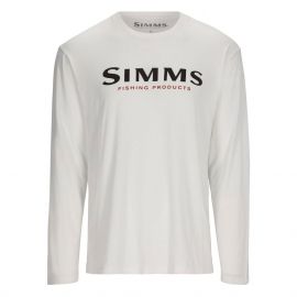 Simms Logo LS Shirt, white