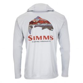 Simms Artist Series Tech Hoody, Trout Logo