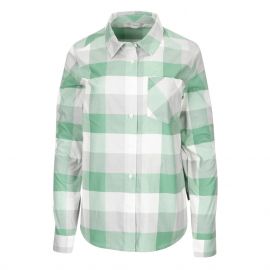 Simms Damen Sunset Flannel Hemd, seafoam buffalo plaid