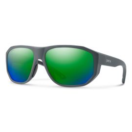 Smith Optics Outrigger Matte Slate ChromaPop Polarized Sunglasses, green mirror
