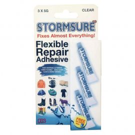 Stormsure Flexible Repair Adhesive Reparaturset - Clear, 3 x 5 g