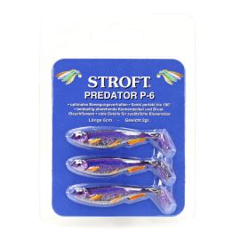Stroft Predator P-6 Esche artificiali Softbait, 3-Pack