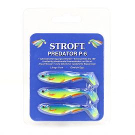 Stroft Predator P-6 Gummifische, 3-er Pack