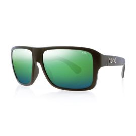 Tonic Swish Polarisationsbrille, matte schwarz / glass grün verspiegelt