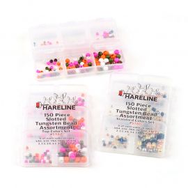 Tungsten Bead Slotted Assortment Colors Sets, 150 pcs.