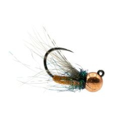 Umpqua Sweetmeat Caddis Doctor Deep Tangerine Tungsten Nymphe für Äsche und Forelle