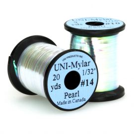 UNI Mylar Flat Tinsel, pearl