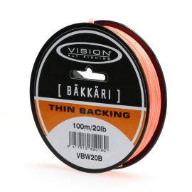 Vision Dacron Thin Backing, orange - 20 lbs.