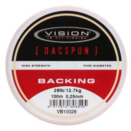 Vision DACSPUN Backing 100 m, fluoreszierend orange / weiss