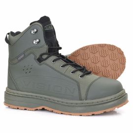 Vision Koski Green Wading Boots with Gummi 2.0™ Sole - Scarponcini con Suole in Gummo
