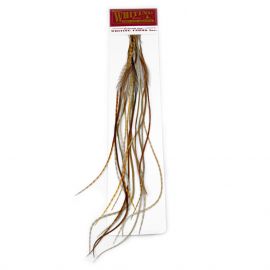 Whiting 100's Saddle Trockenfliegen Sattelhecheln, Barred Dark Ginger