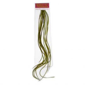 Whiting 100's Dry Fly Saddle, White Dyed Dark Olive