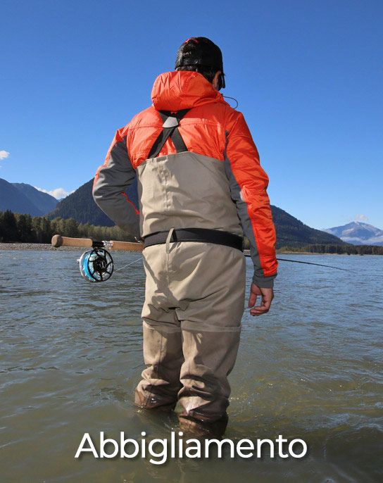 Abbigliamento per la pesca a mosca